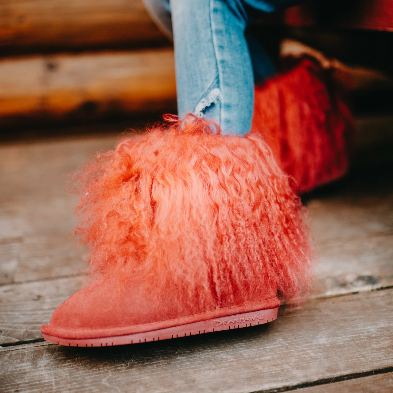 Bearpaw Boo Youth Red - Image 4