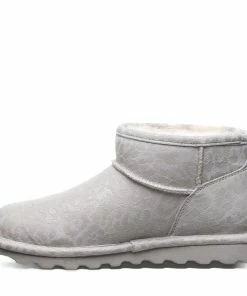 Bearpaw Shorty Exotic Winter White Leopard Glitter