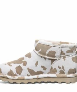 Bearpaw Shorty Exotic Tan Cow Print