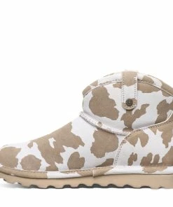 Bearpaw Margot Tan Cow Print