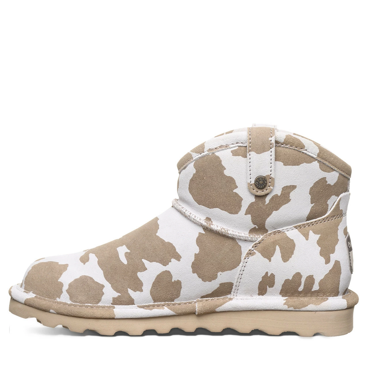 Bearpaw Margot Tan Cow Print