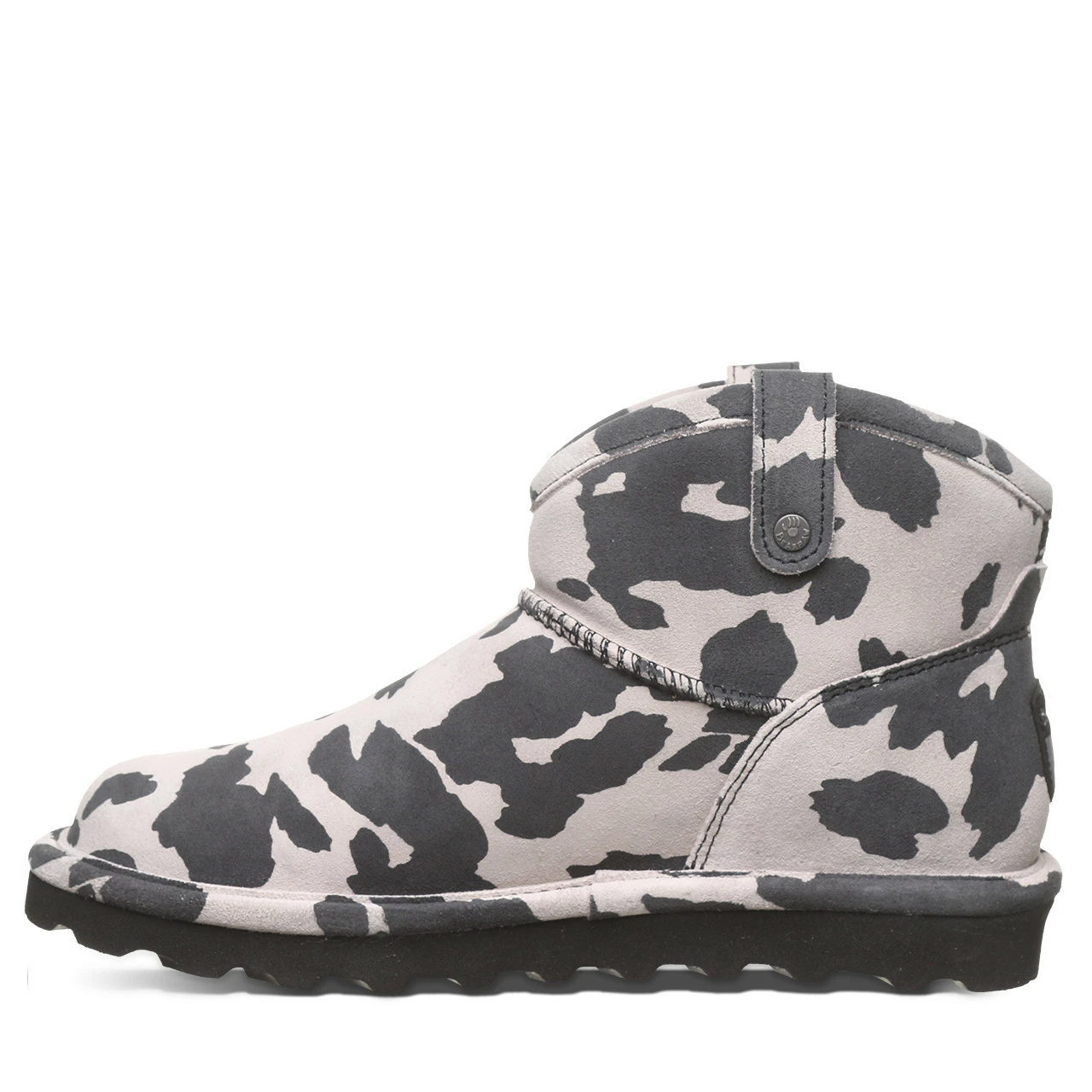 Bearpaw Margot Black Cow Print