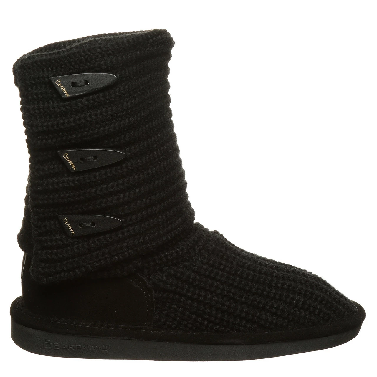 Bearpaw Knit Tall Black - Image 2
